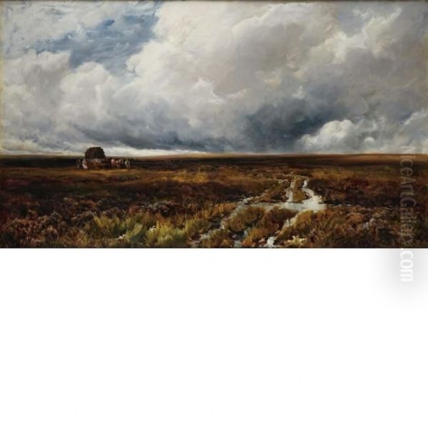 Across The Moors Oil Painting by Edmund Morison Wimperis