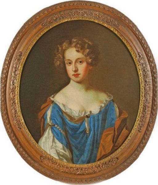 Portrait Of A Lady Oil Painting by William Wissing or Wissmig