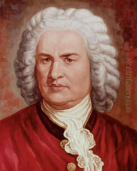 Portrait of Johann Sebastian Bach Oil Painting by Gustav Zerner