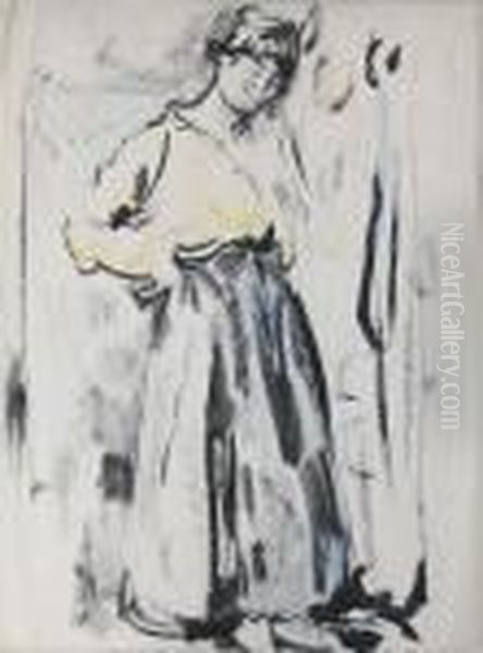 Femme Debout Oil Painting by Rik Wouters