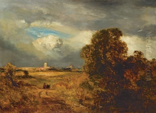 Caistor Near Yarmouth Oil Painting by Alexander Helwig Wyant