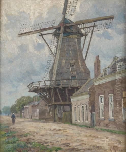 Le Moulin Oil Painting by Rodolphe Paul Wytsman