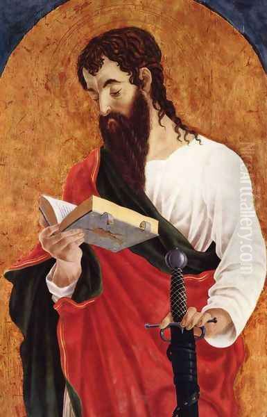 St Paul c. 1468 Oil Painting by Marco Zoppo