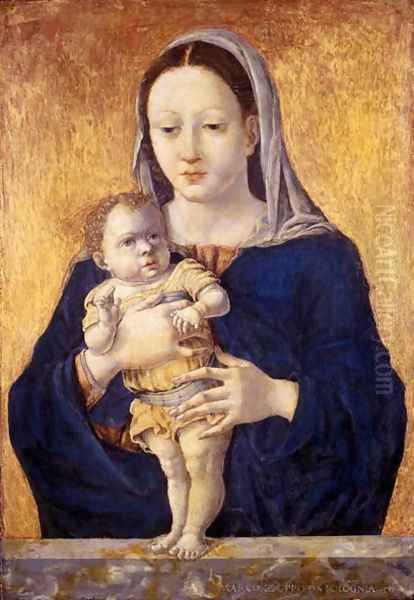 Madonna and Child, c.1465 Oil Painting by Marco Zoppo