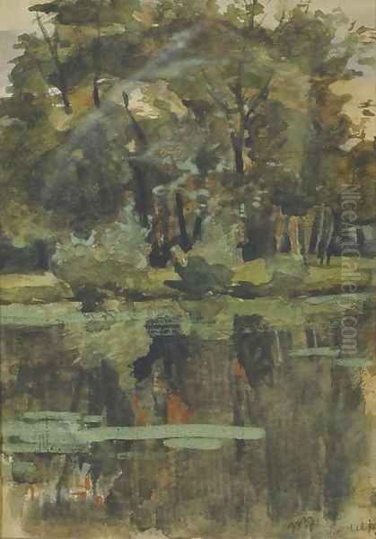 Vondelpark, Amsterdam Oil Painting by Willem de Zwart