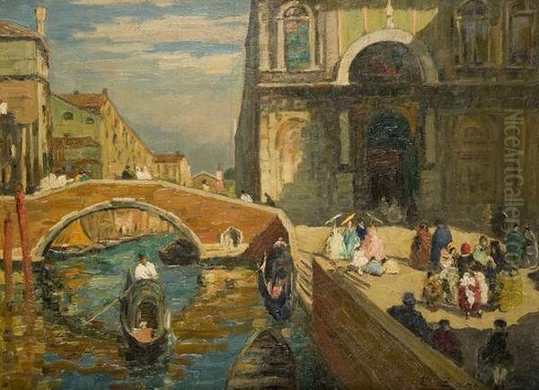 Veduta Di Venezia Oil Painting by Erma Zago