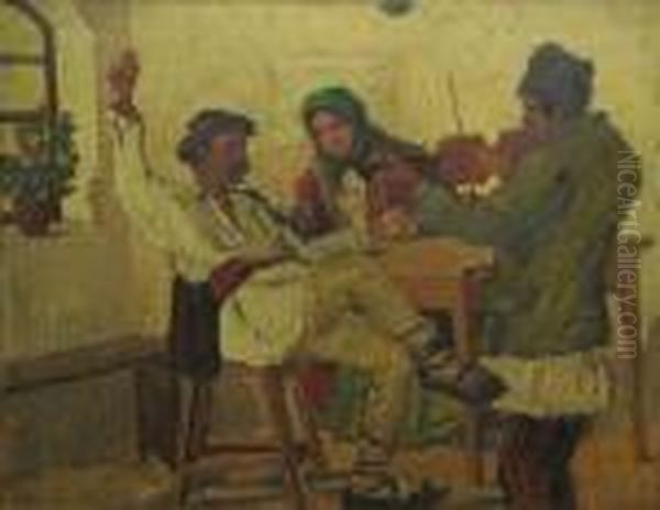 Voie Buna Oil Painting by Gheorghe Zamphiropol Dall