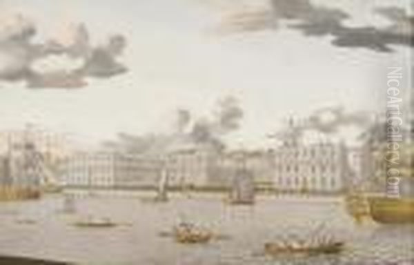 Vue De Greenwich Oil Painting by Jonas Zeuner