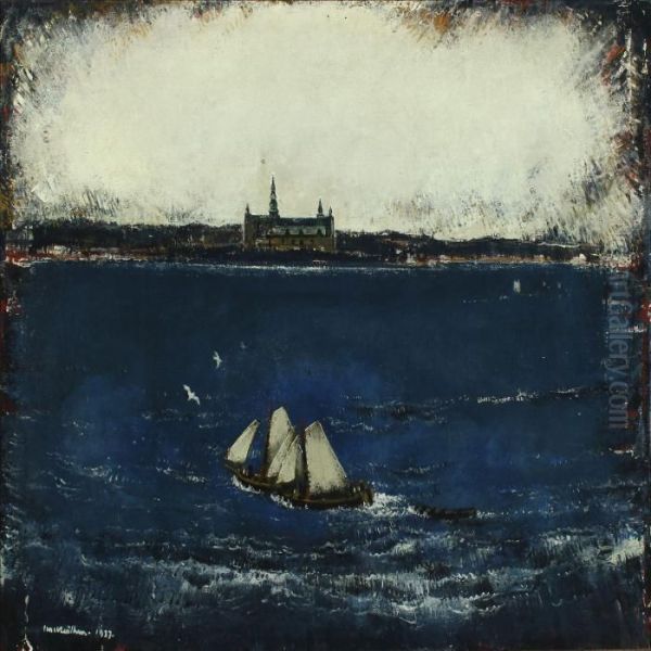 Kronborg Oil Painting by Ernst Zeuthen