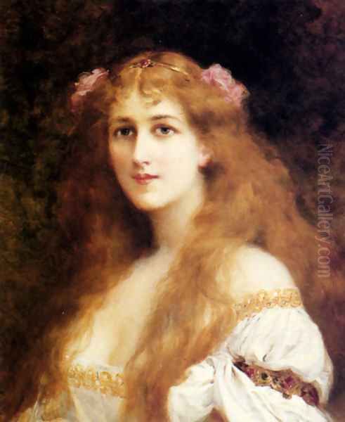 Ophelia Oil Painting by Francis Edouard Zier