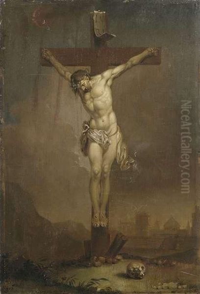 Christus Am Kreuz Oil Painting by Januarius Zick