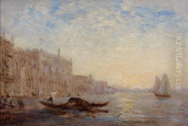 Vue De Venise Oil Painting by Felix Ziem