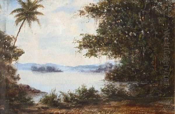 La Lagune Oil Painting by Felix Ziem