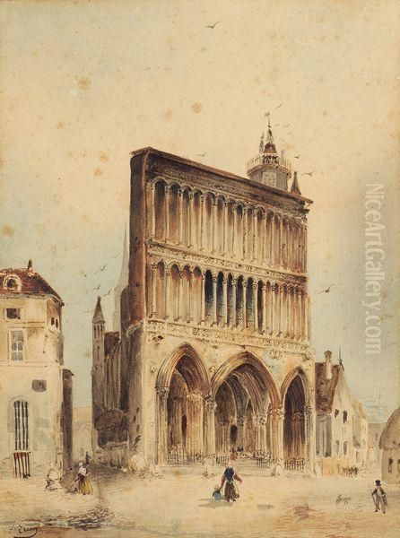 Cathedrale Oil Painting by Felix Ziem