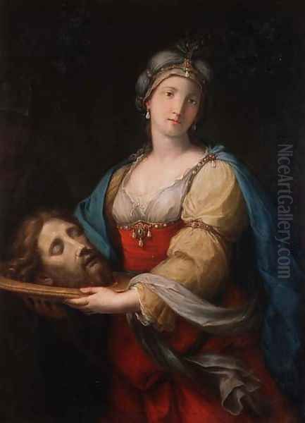 Salome with the head of St. John the Baptist Oil Painting by Giacomo Zoboli