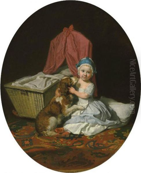 Portrait Of Hester Maria Thrale Oil Painting by Johann Zoffany