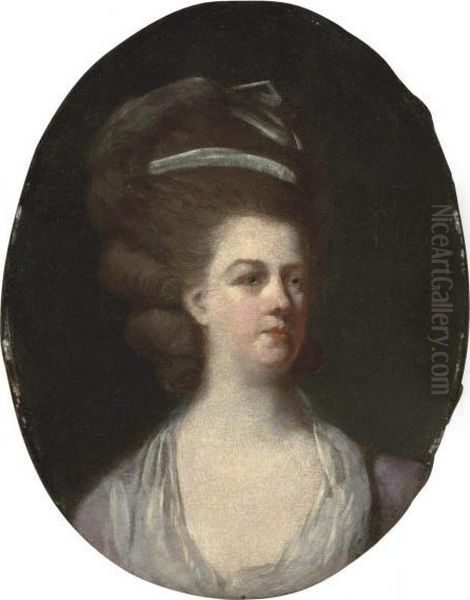 Portrait Of A Lady Oil Painting by Johann Zoffany