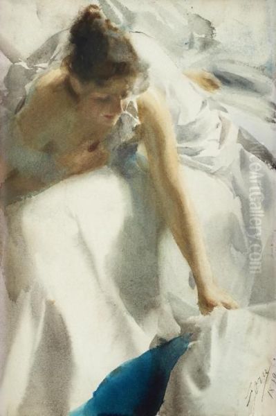 Reveil, Boulevard Clichy Oil Painting by Anders Zorn