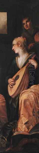 Lute player, 1609 2 Oil Painting by Roelof van Zyll