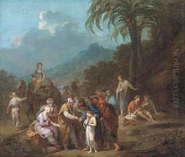 Joseph sold into slavery to the Ishmaelites Oil Painting by Francesco Zuccarelli