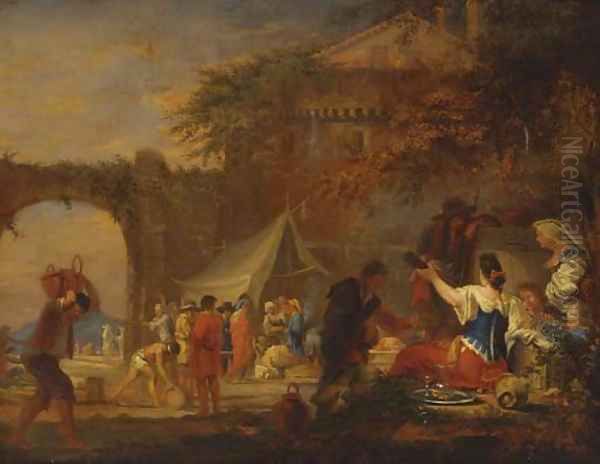 Revellers at a fair Oil Painting by Francesco Zuccarelli