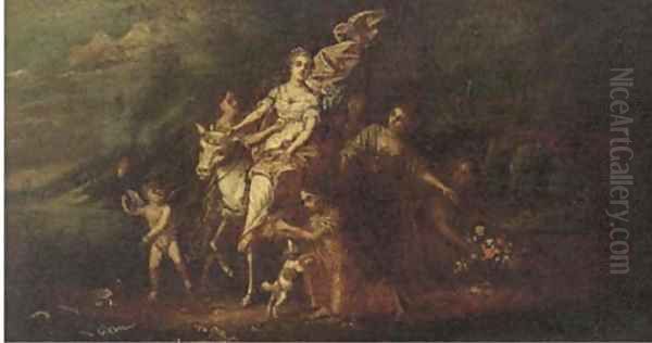 The rape of Europa Oil Painting by Francesco Zuccarelli