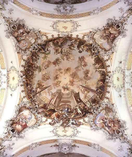 Ceiling fresco Oil Painting by Jakob Johann Zeiller