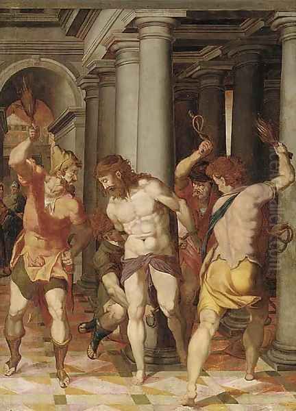 The Flagellation Oil Painting by Federico Zuccaro