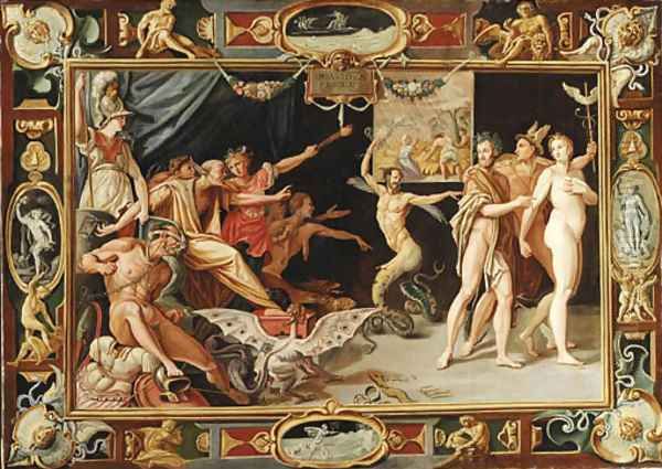 The Calumny of Apelles Oil Painting by Federico Zuccaro