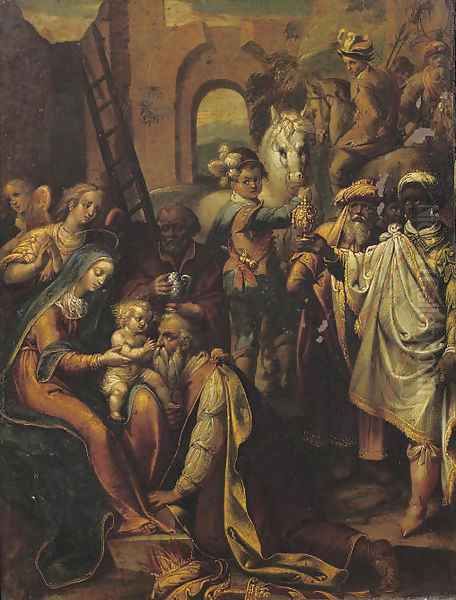 The Adoration of the Magi Oil Painting by Federico Zuccaro