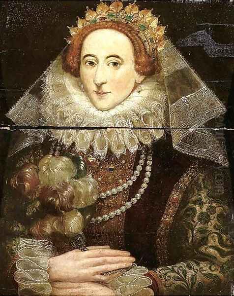 Portrait of Queen Elizabeth I of England (1533-1603) Oil Painting by Federico Zuccaro