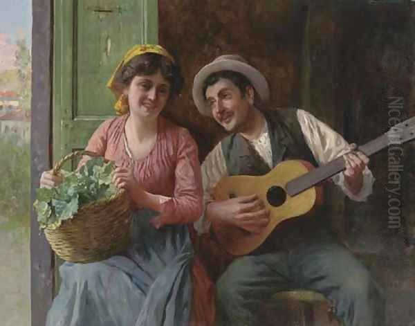 A merry ditty Oil Painting by Antonio Zoppi