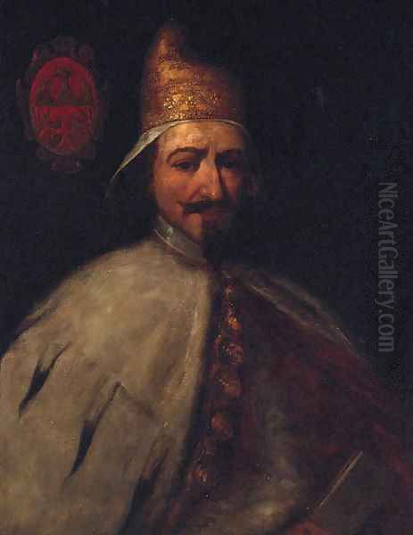 Portrait of Doge Bertuccio Valier Oil Painting by Antonio Zanchi