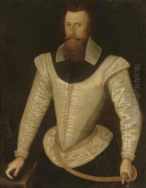 Portrait of a gentleman, traditionally identified as Henry Stuart, Lord Darnley Oil Painting by Federico Zuccari