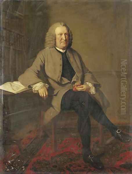 Portrait of a gentleman Oil Painting by Johann Zoffany