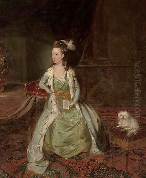 Portrait of a lady Oil Painting by Johann Zoffany