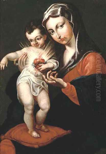 The Madonna and Child Oil Painting by Theresia Zannutssi