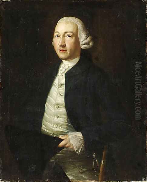 Portrait of a Gentleman Oil Painting by Pieter Van Zanten