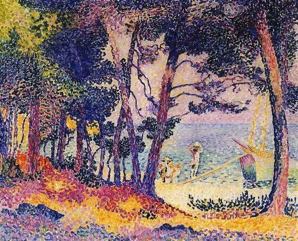 A Pine Grove, 1906 Oil Painting by Henri Edmond Cross