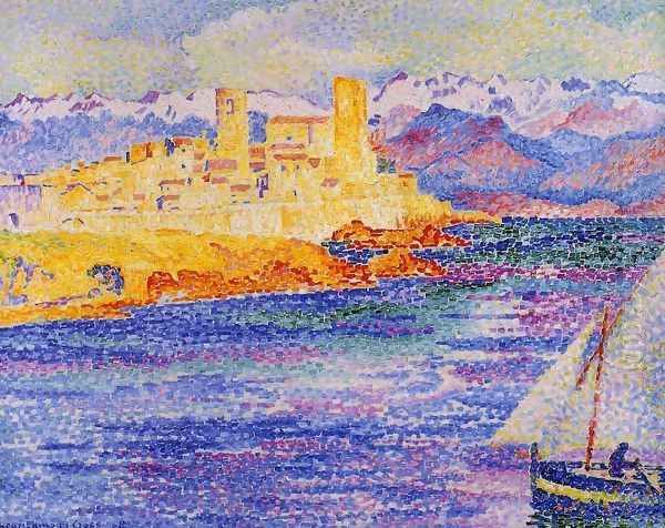 Antibes Oil Painting by Henri Edmond Cross