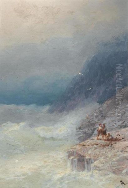 The Survivors Oil Painting by Ivan Konstantinovich Aivazovsky