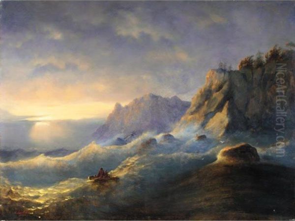 Storm Oil Painting by Ivan Konstantinovich Aivazovsky