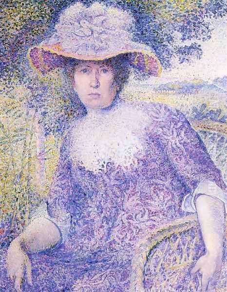 Portrait Of Madame Cross Oil Painting by Henri Edmond Cross