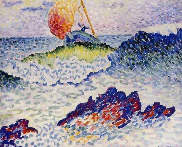 The Shipwreck, 1906-07 Oil Painting by Henri Edmond Cross