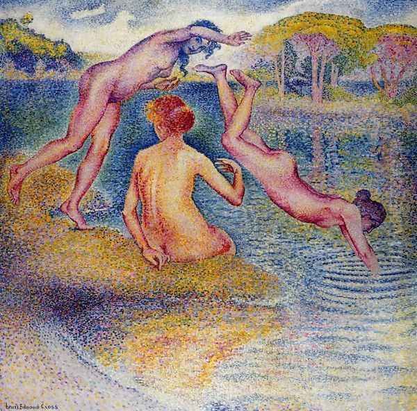 Bathers I Oil Painting by Henri Edmond Cross