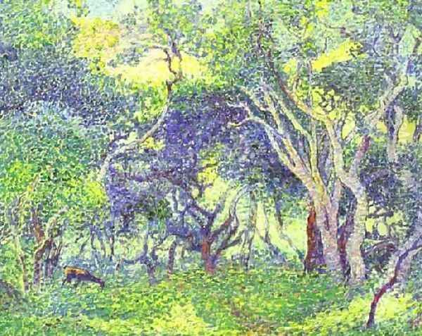 Undergrowth Oil Painting by Henri Edmond Cross