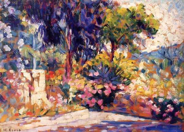 The Flowered Trees Oil Painting by Henri Edmond Cross