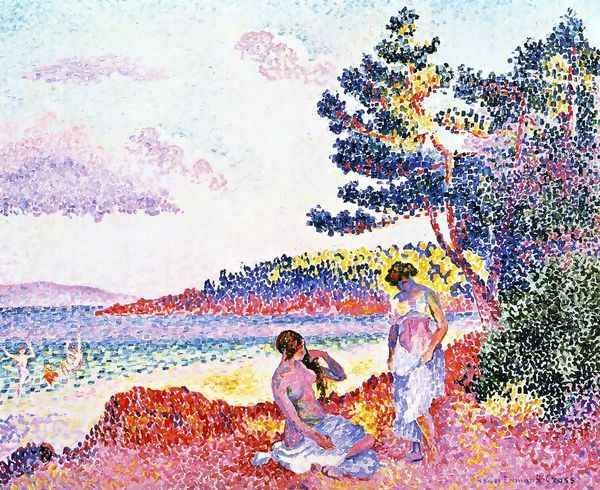 Bathers II Oil Painting by Henri Edmond Cross