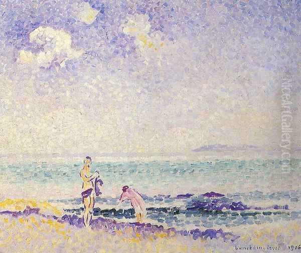 Bathers III Oil Painting by Henri Edmond Cross