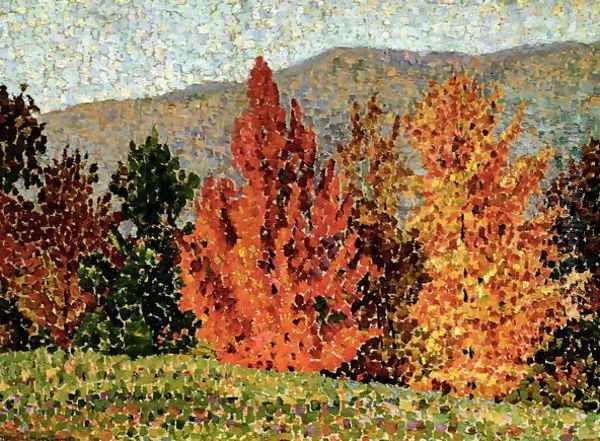 Autumn Landscape, c.1903 Oil Painting by Henri Edmond Cross